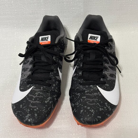 Nike Zoom Rival S 907565-008 Black Gray Paint Splatter Women's 8.5 Racing Cleats - Picture 3 of 16